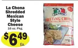Sellers Bros La Chona shredded mexican style cheese offer