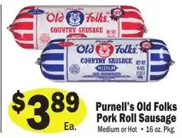 Sellers Bros Purnell's Old Folks Pork Roll Sausage offer