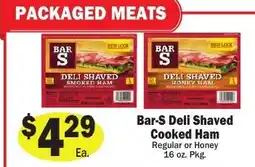 Sellers Bros Bar-S Deli Shaved Cooked Ham offer