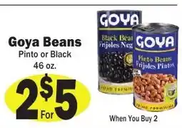 Sellers Bros Goya beans pinto or black offer