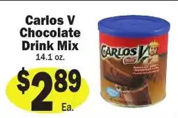 Sellers Bros Carlos V chocolate drink mix offer