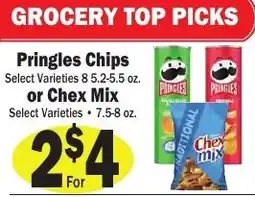 Sellers Bros Pringles Chips or Chex Mix offer