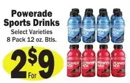 Sellers Bros Powerade sports drinks offer