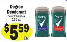 Sellers Bros Degree deodorant offer