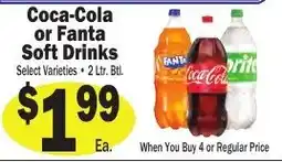 Sellers Bros Coca-Cola or Fanta Soft Drinks offer