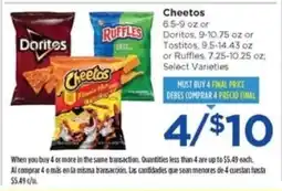 Food 4 Less Cheetos, Doritos, Tostitos, Ruffles offer
