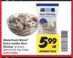 Safeway Waterfront BISTRO Extra Jumbo Raw Shrimp offer