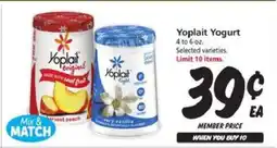 Safeway Yoplait Yogurt offer
