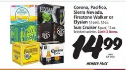 Safeway Corona, Pacifico, Sierra Nevada, Firestone Walker or Elysian offer