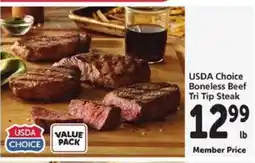 Safeway USDA Choice Boneless Beef Tri-Tip Steak offer