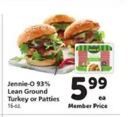 Safeway Jennie-O 93% Lean Ground Turkey or Patties offer
