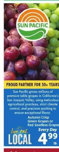 Safeway Sun Pacific Grapes offer