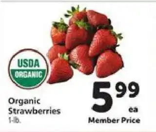 Safeway Organic Strawberries offer