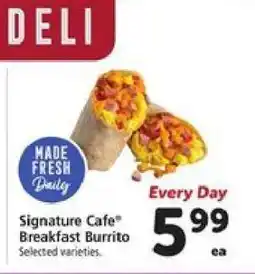 Safeway Signature Cafe Breakfast Burrito offer