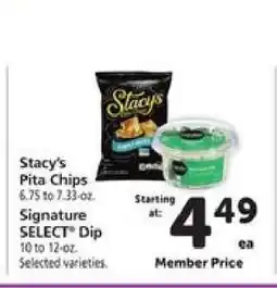 Safeway Stacy's Pita Chips & Signature SELECT Dip offer