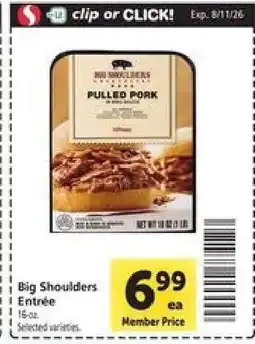 Safeway Big Shoulders Entrée offer