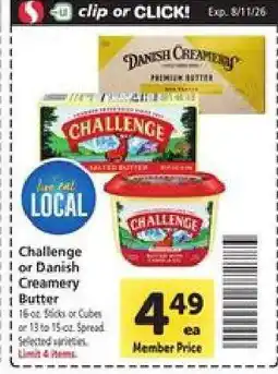 Safeway Challenge or Danish Creamery Butter offer