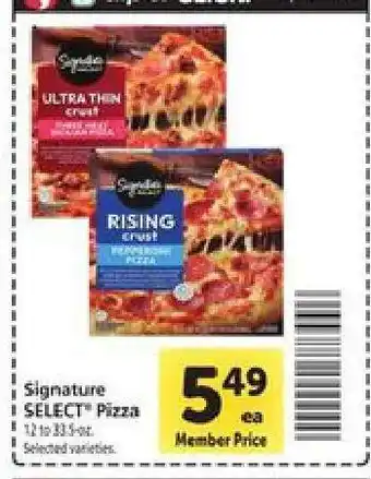 Safeway Signature SELECT Pizza offer