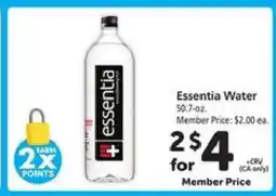 Safeway essentia Water offer