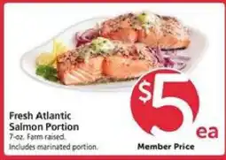Safeway Fresh Atlantic Salmon Portion offer