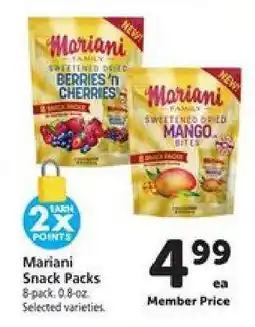 Safeway Mariani Snack Packs offer