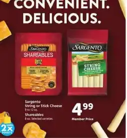 Safeway Sargento String or Stick Cheese offer