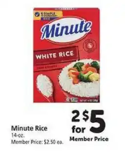Safeway Minute Rice offer