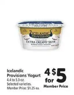 Safeway Icelandic Provisions Yogurt offer