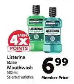 Safeway Listerine Base Mouthwash offer