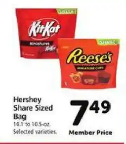 Safeway Hershey Share Sized Bag offer