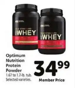 Safeway Optimum Nutrition Protein Powder offer