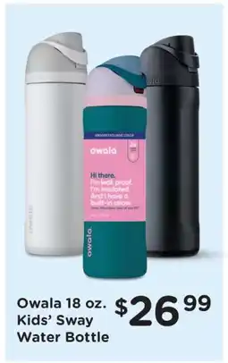 Kroger Owala 18 oz. Kidsβ Sway Water Bottle offer
