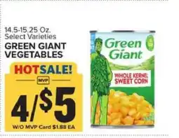 Food Lion Green Giant Vegetables offer