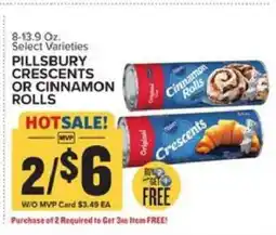 Food Lion Pillsbury Crescents or Cinnamon Rolls offer