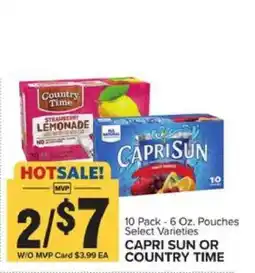 Food Lion Capri Sun or Country Time offer