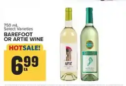 Food Lion Barefoot or Artie Wine offer