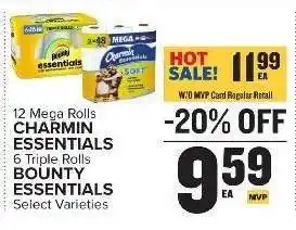 Food Lion Charmin Essentials & Bounty Essentials offer