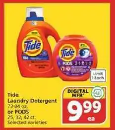 Albertsons Tide Laundry Detergent offer