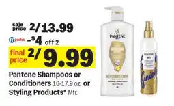 Meijer Pantene Shampoos or Conditioners offer