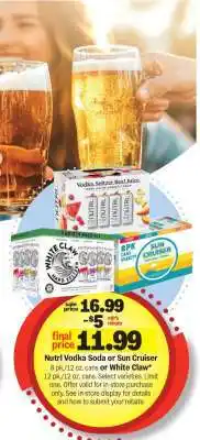 Meijer Nutrl Vodka Soda or Sun Cruiser offer