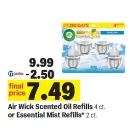Meijer Air Wick Scented Oil Refills or Essential Mist Refills offer
