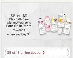 Walgreens Olay Bath Care offer