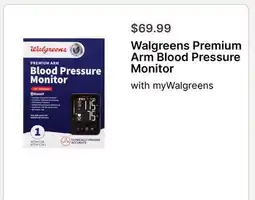 Walgreens Walgreens Premium Arm Blood Pressure Monitor offer