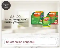 Walgreens Zyrtec Allergy Relief offer