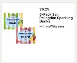 Walgreens 6-Pack San Pellegrino Sparkling Drinks offer