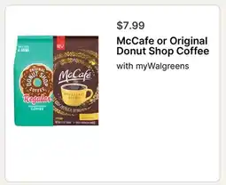 Walgreens McCafe or Original Donut Shop Coffee offer