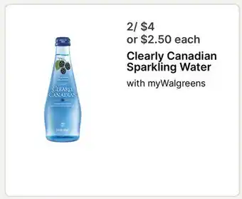 Walgreens Clearly Canadian Sparkling Water offer