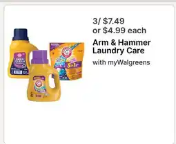 Walgreens Arm & Hammer Laundry Care offer