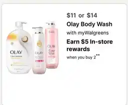 Walgreens Olay Body Wash offer
