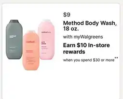Walgreens Method Body Wash offer